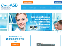 Tablet Screenshot of cursoasb.com.br